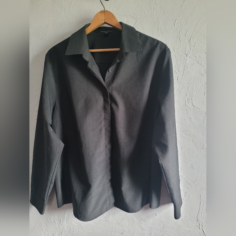 Black Hospitality Button Up Women's Shirt